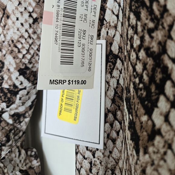 Wrap Snakeskin Dress- NWT! - Picture 5 of 8
